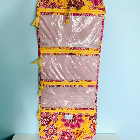 Vera Bradley Hanging Toiletry Bag/Travel Organizer in Bali Gold - Picture 3 of 3